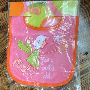 Oinkbaby fairy polka dot bib